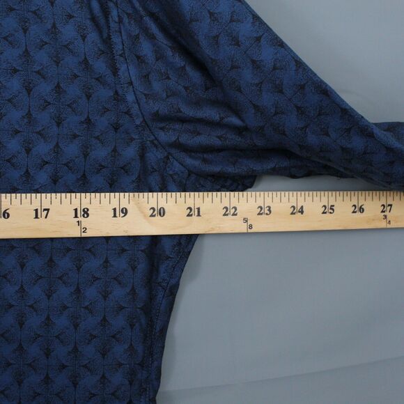 Robert Graham Shirt Mens Medium Diamante Button Up Contrast Cuffs Blue Collared - Picture 11 of 11